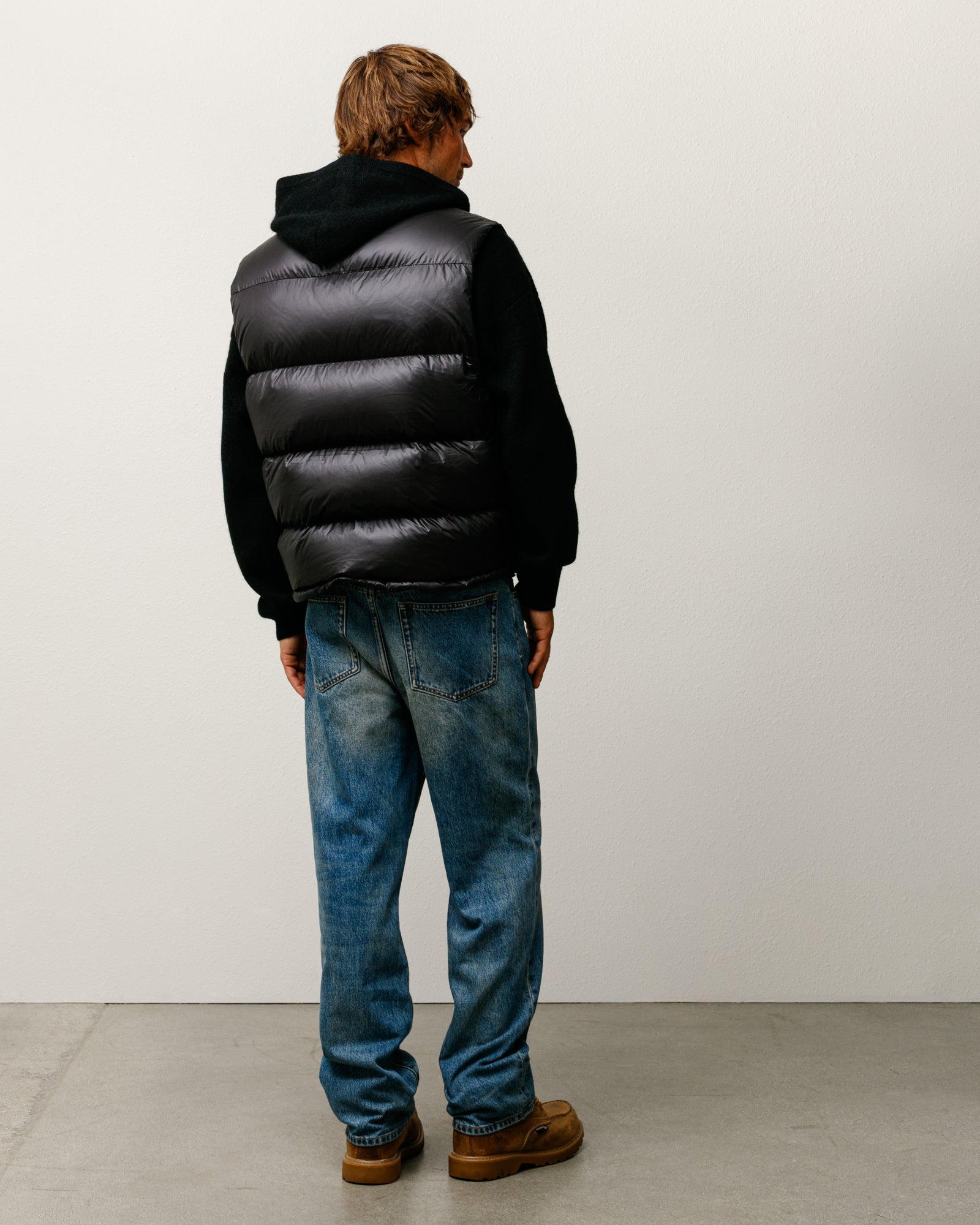Micro Ripstop Down Vest – Black | Outerwear | Stüssy Korea