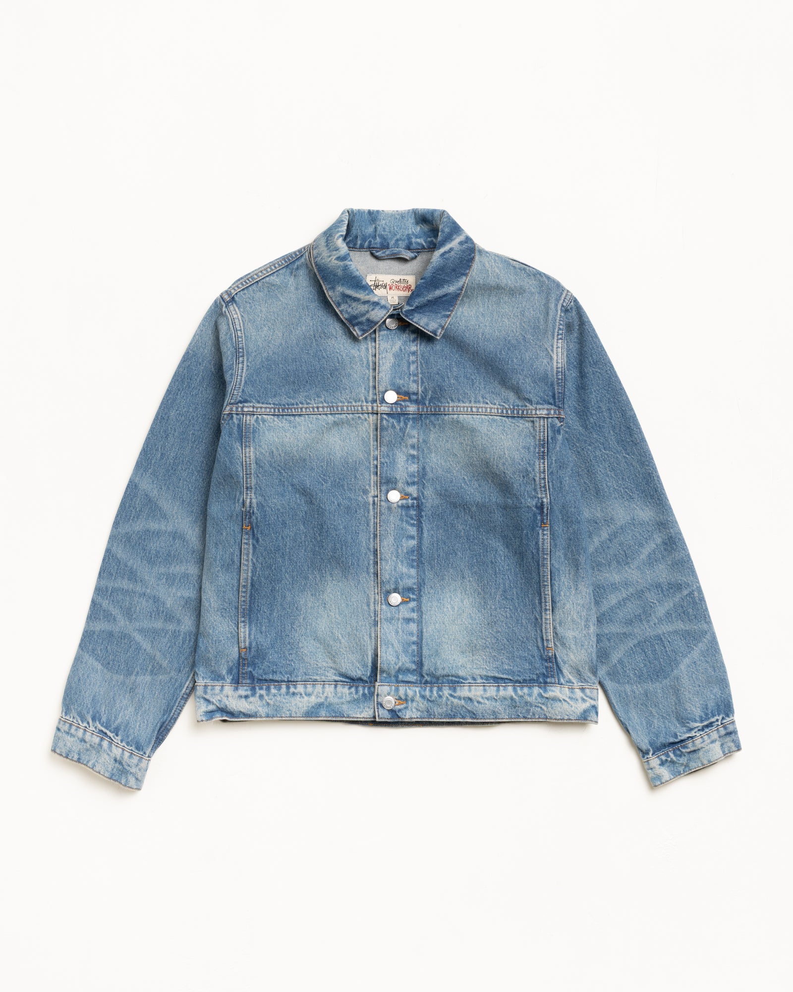 Stussy ストライプ柄デニムジャケット Lサイズ Trucker Jacket Denim – weekend wash – Stüssy Korea