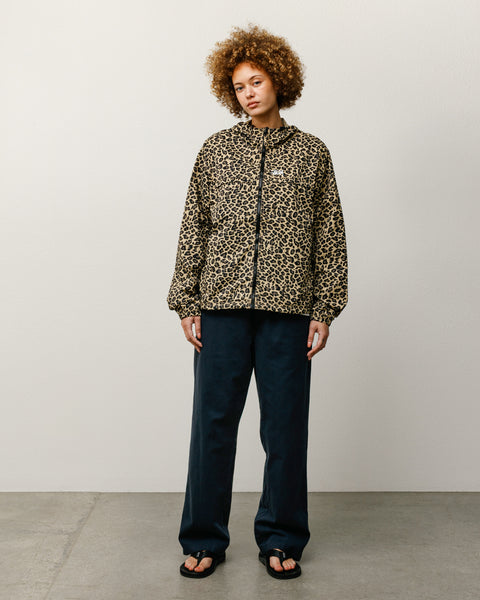 Lightweight Hooded Jacket Mens Long Sleeve In Cheetah