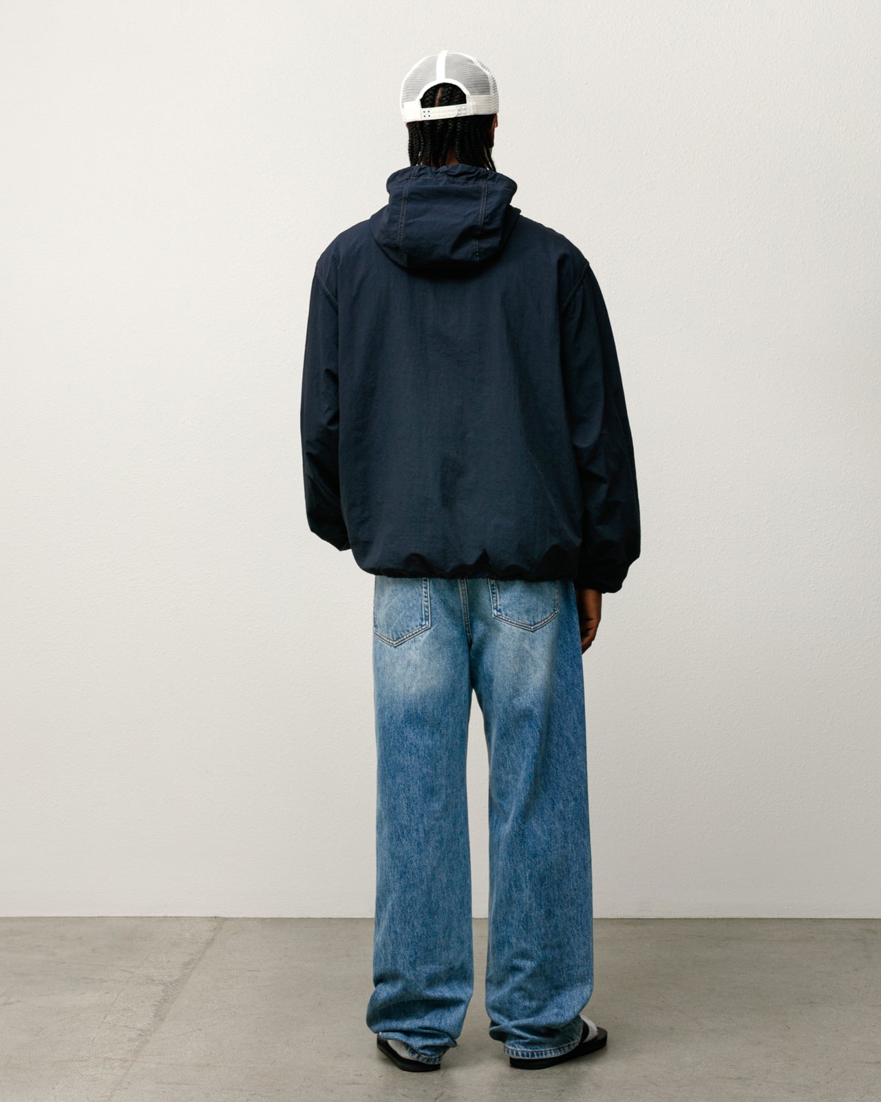 Lightweight Hooded Jacket – Navy | Outerwear | Stüssy Korea