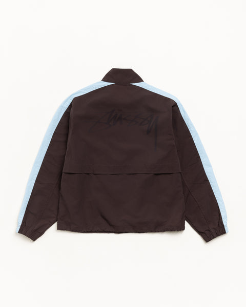 Lightweight Mock Jacket Mens Long Sleeve In Brown