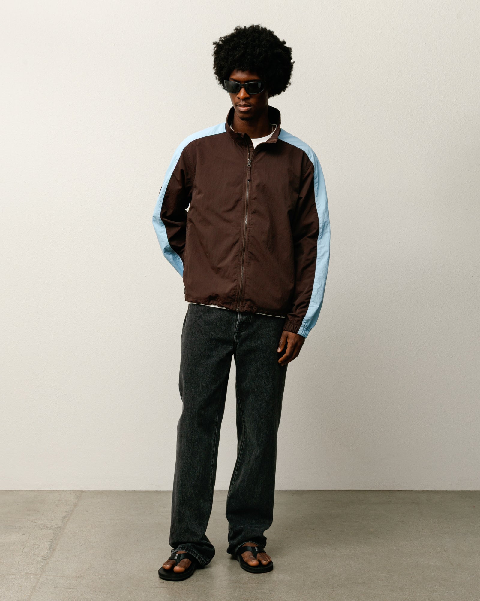 Lightweight Mock Jacket – Brown | Outerwear | Stüssy Korea