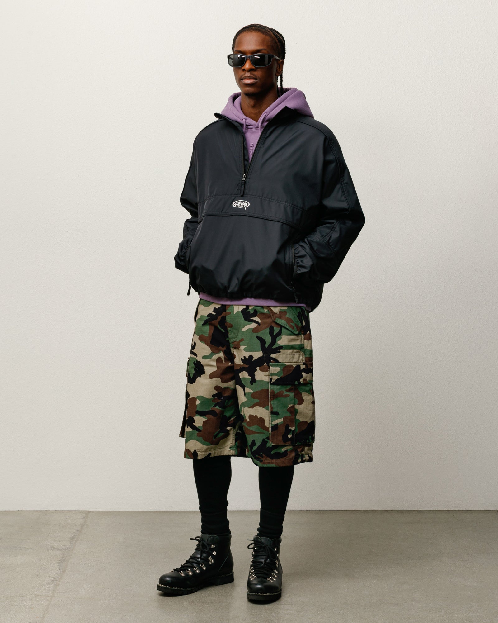 Lightweight Pullover Jacket – Black | Outerwear | Stüssy Korea