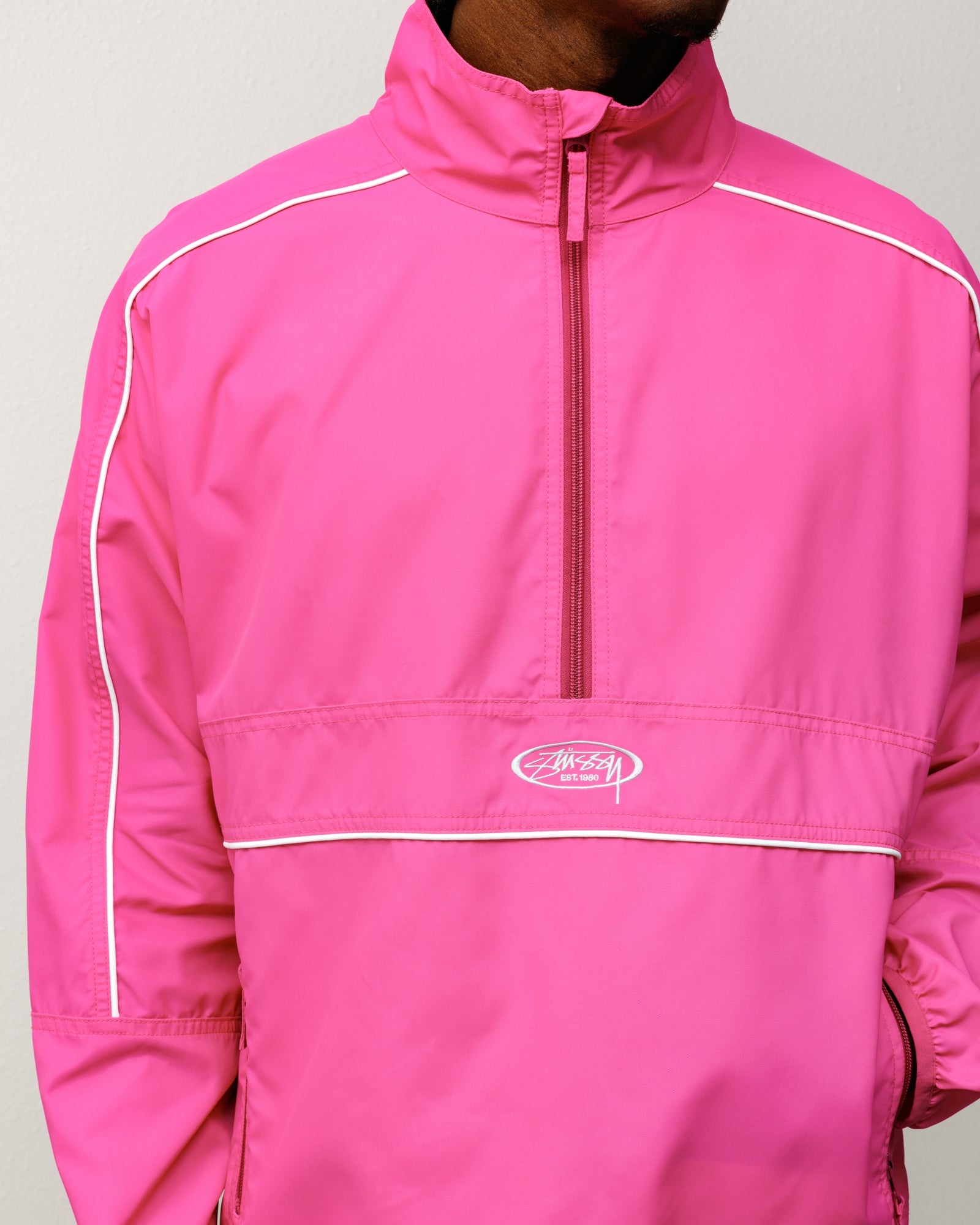 Lightweight Pullover Jacket – Pink | Outerwear | Stüssy Korea