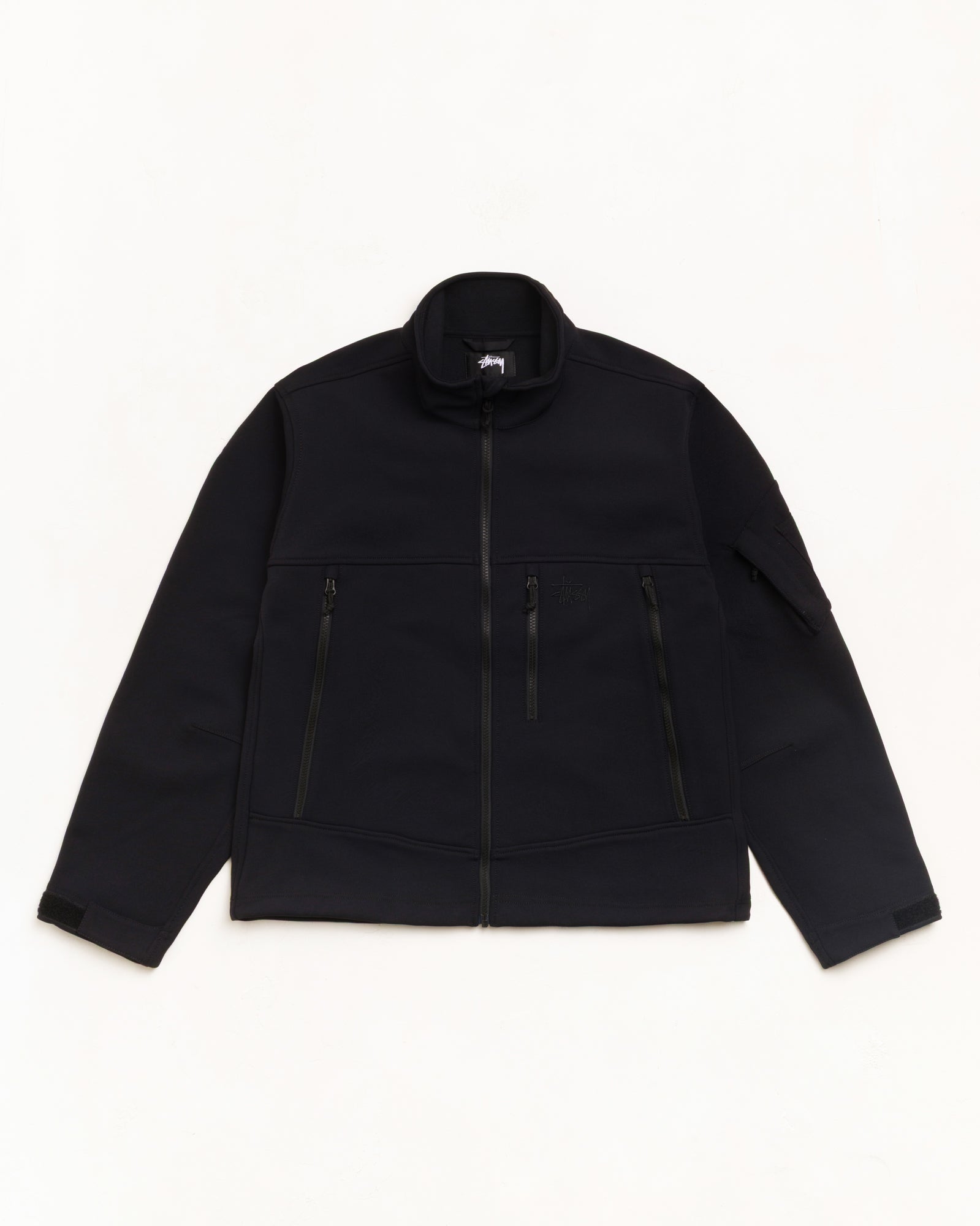 Soft Shell Jacket Unisex Long Sleeve In Black