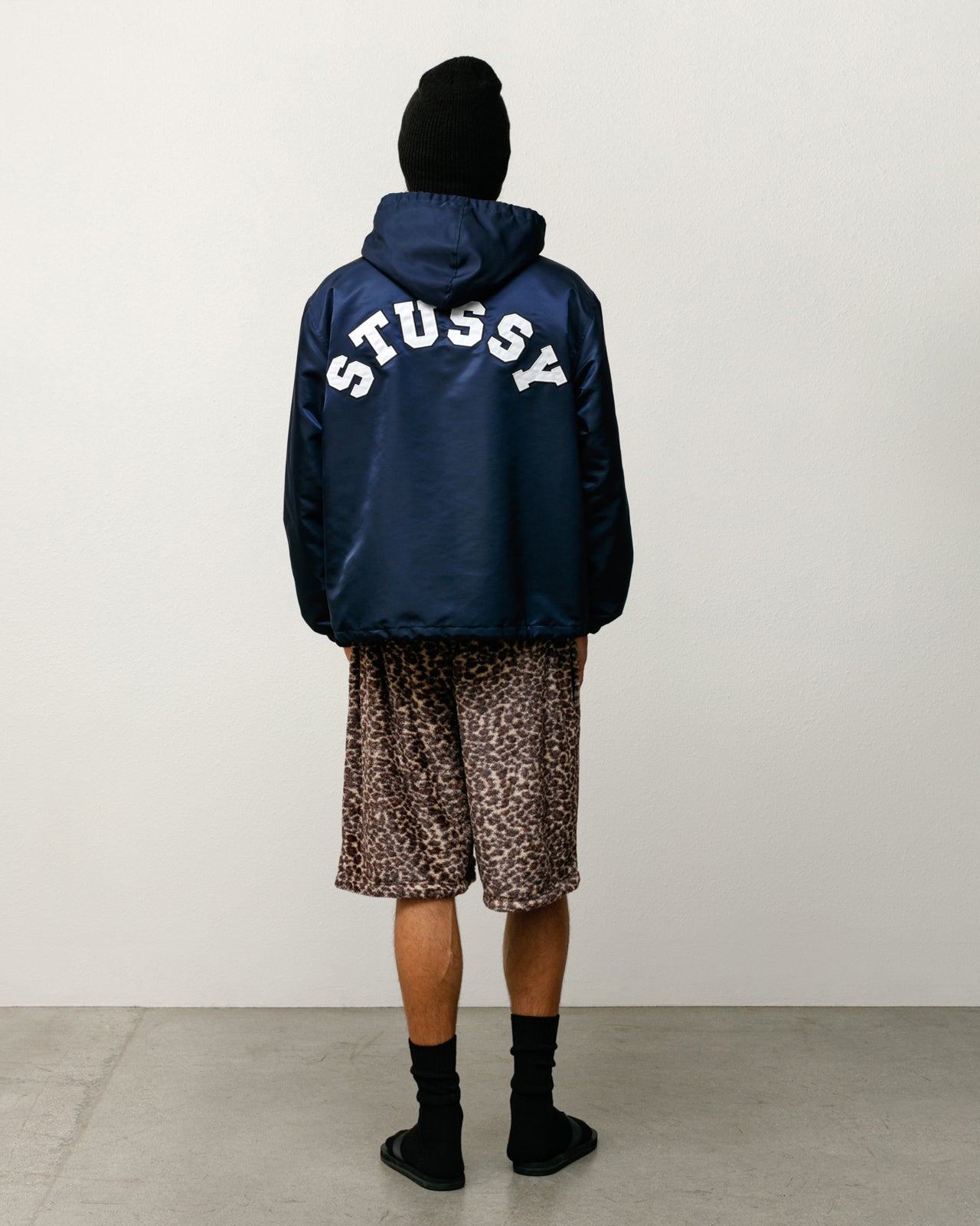Hooded Coaches Jacket – Navy | Outerwear | Stüssy Korea