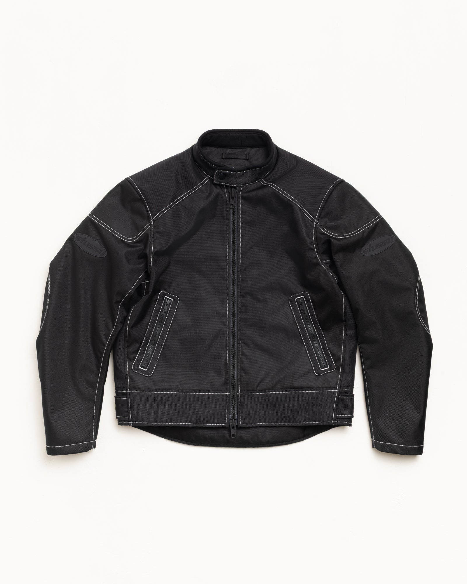 Moto Jacket Mens Long Sleeve In Black