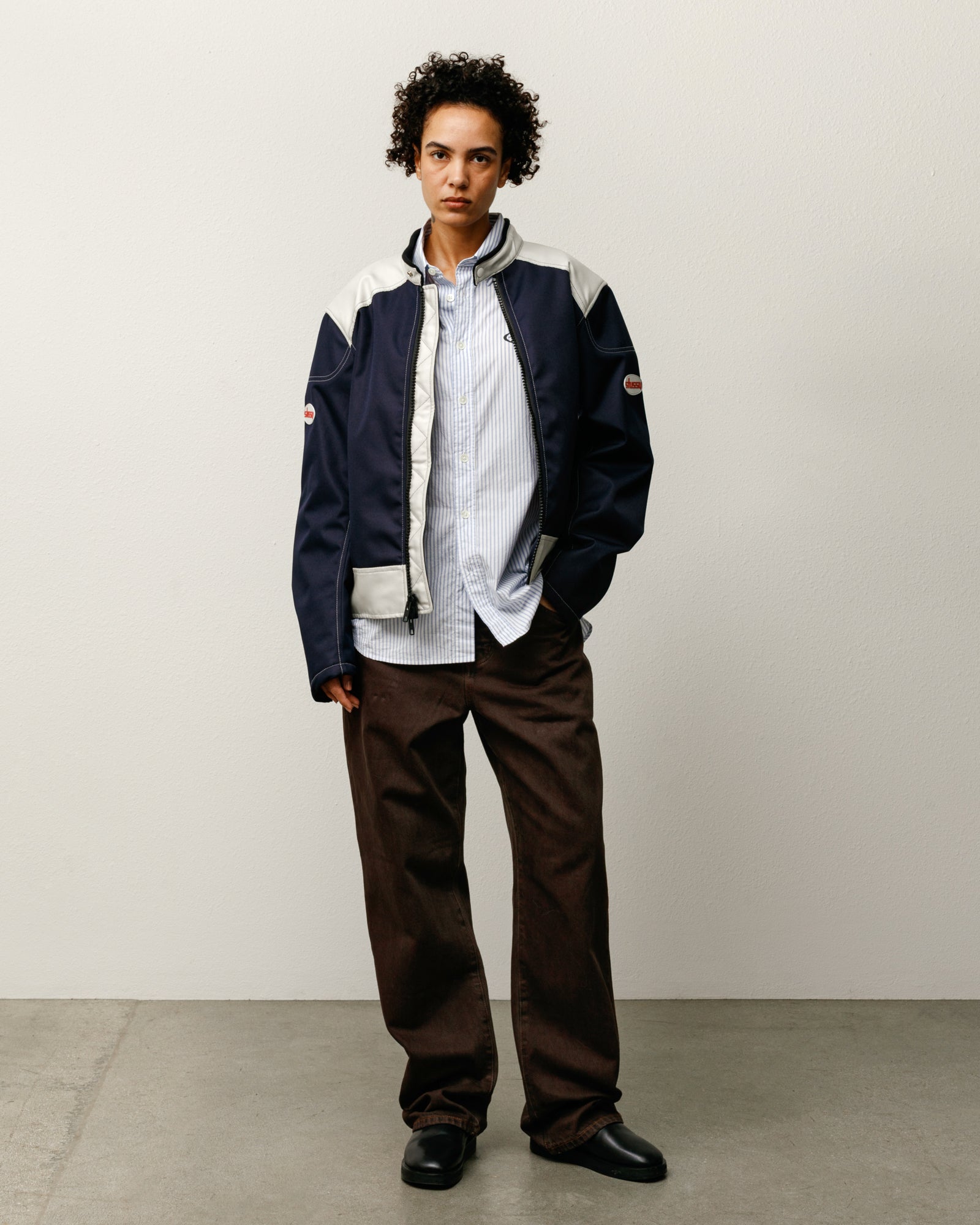 Moto Jacket – Navy | Outerwear | Stüssy Korea
