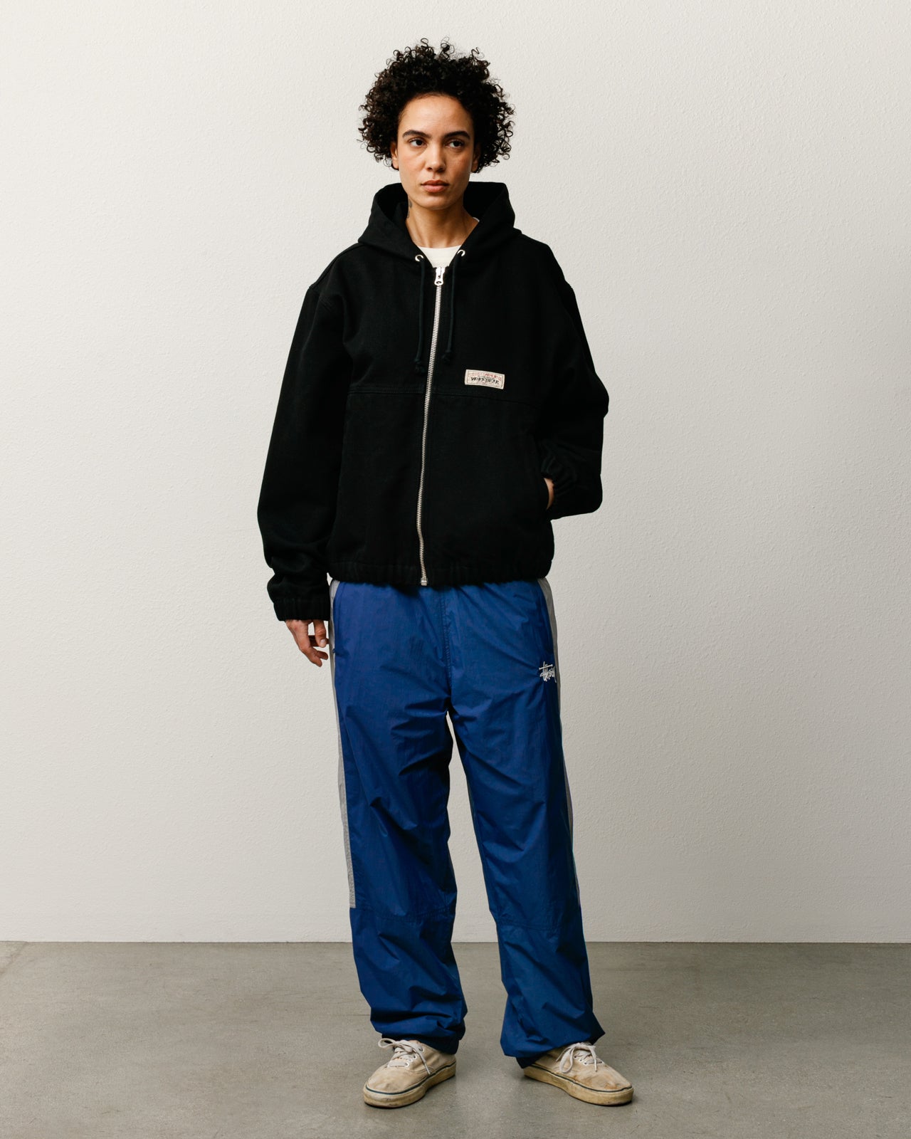 캔버스 워크 재킷 – 블랙 컬러 | 아우터웨어 | Stüssy Korea