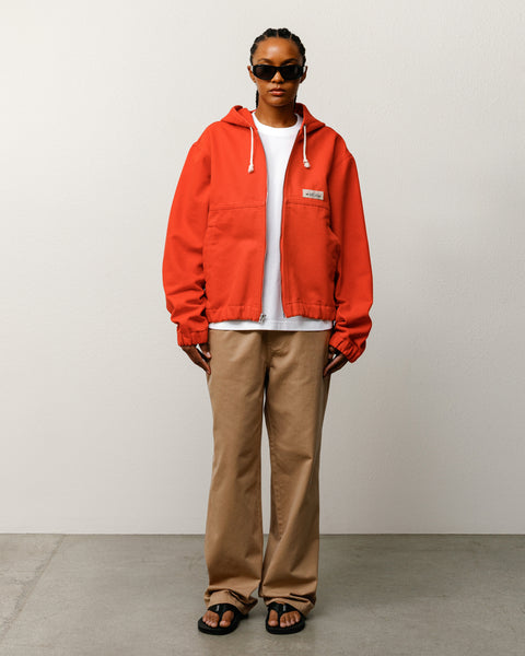 Work Jacket Unlined Canvas Mens Long Sleeve In Red