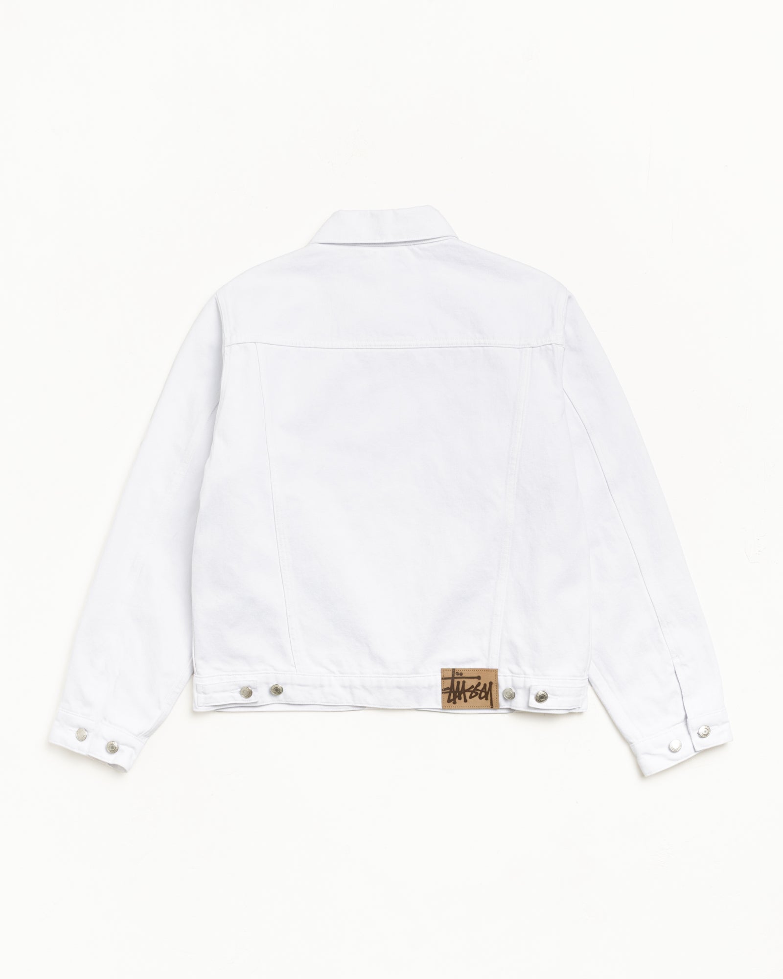 Lined Denim Trucker Mens Long Sleeve In White