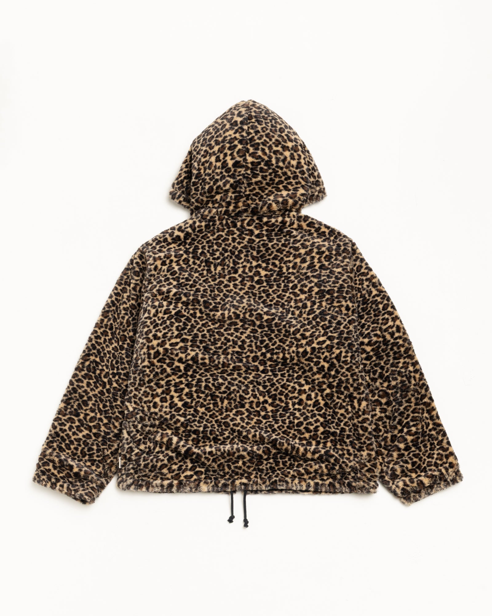 Reversible Hooded Jacket Mens Long Sleeve In Leopard