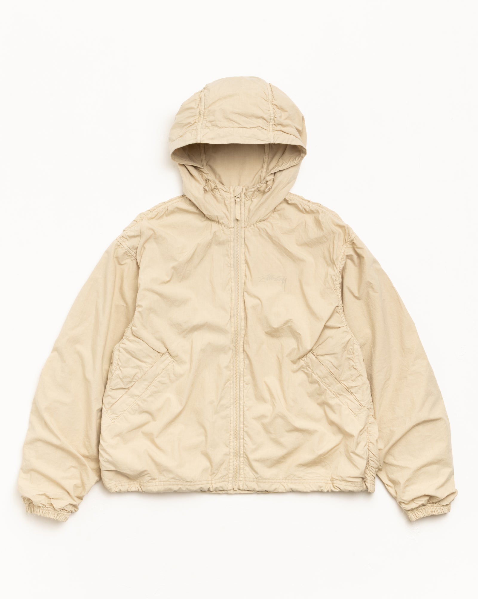 00s Stussy Deluxe cotton×nylon jacket Double Cotton Hooded Jacket – Sand | Outerwear | Stüssy Korea