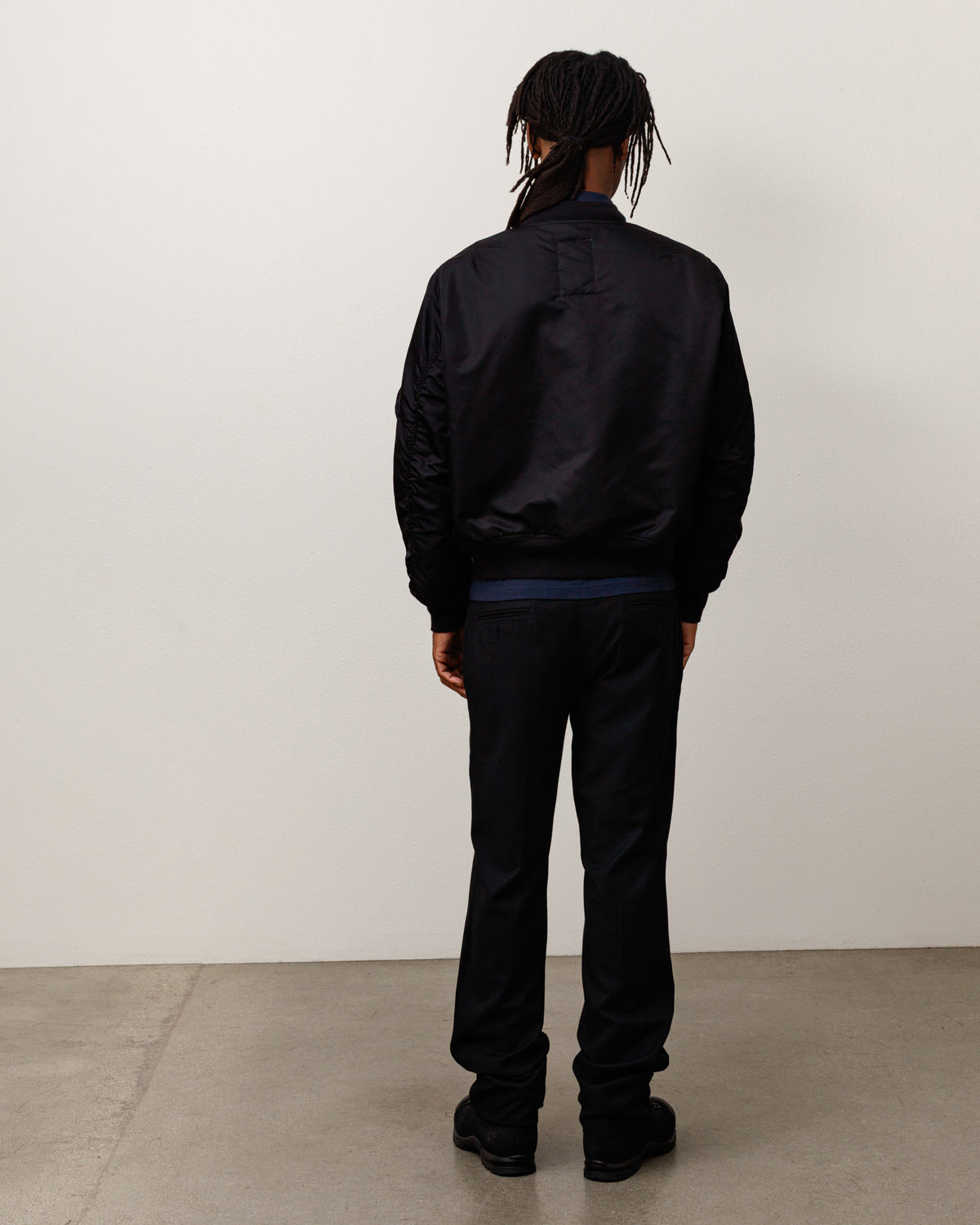 Ma-1 Bomber Unisex Long Sleeve In Black