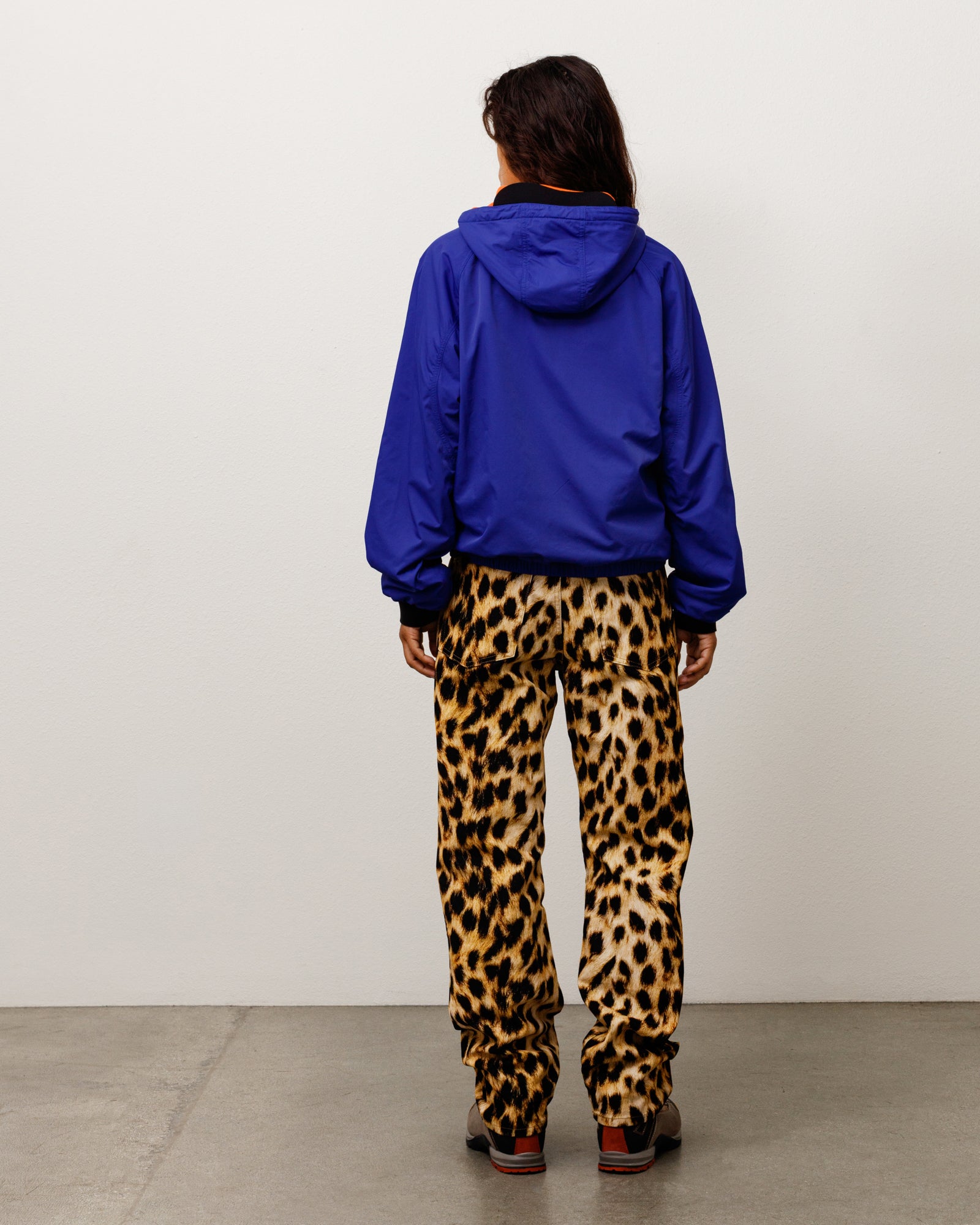 Coastline Hooded Jacket Unisex Long Sleeve In Iris