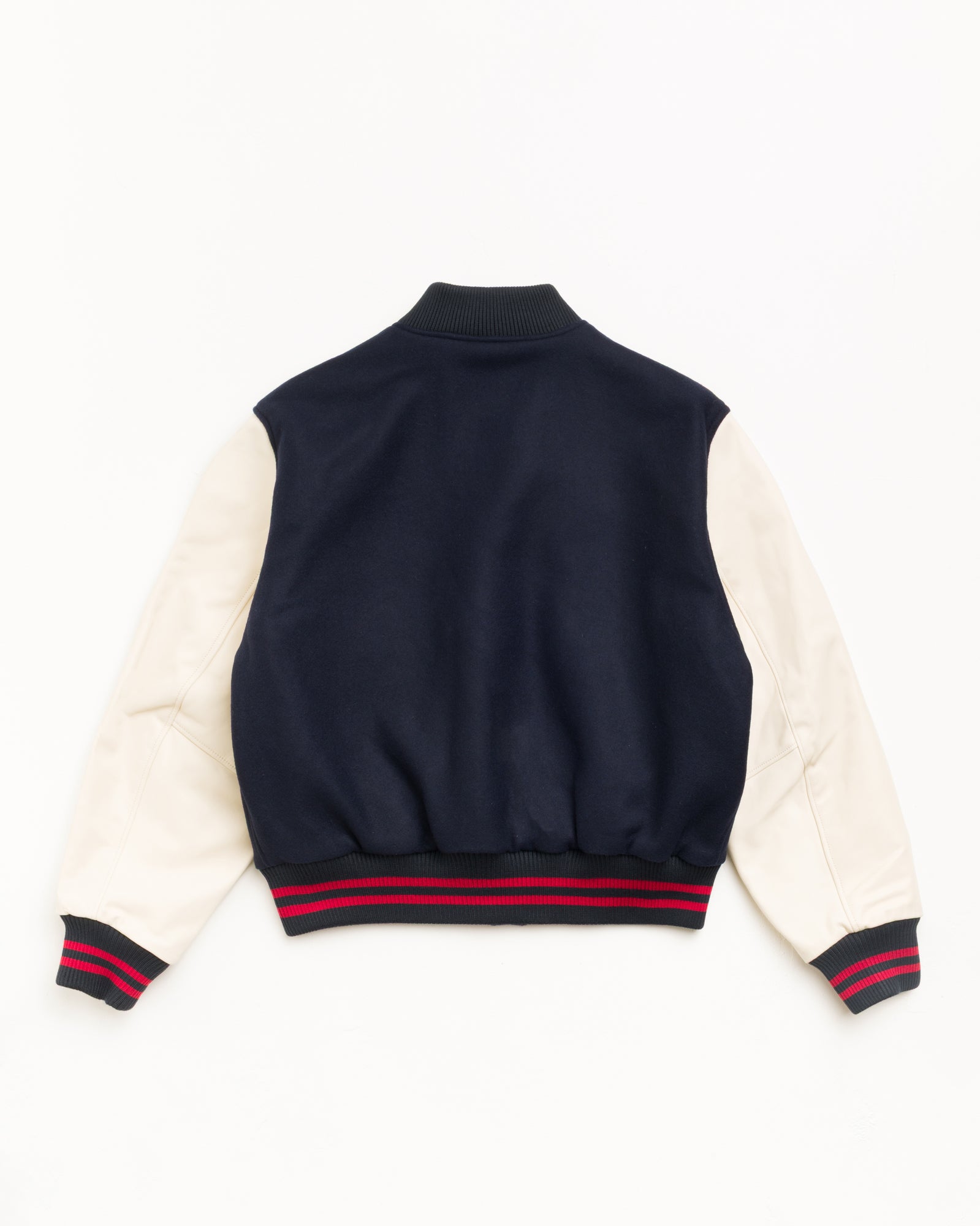 Wool Varsity Unisex Long Sleeve In Navy