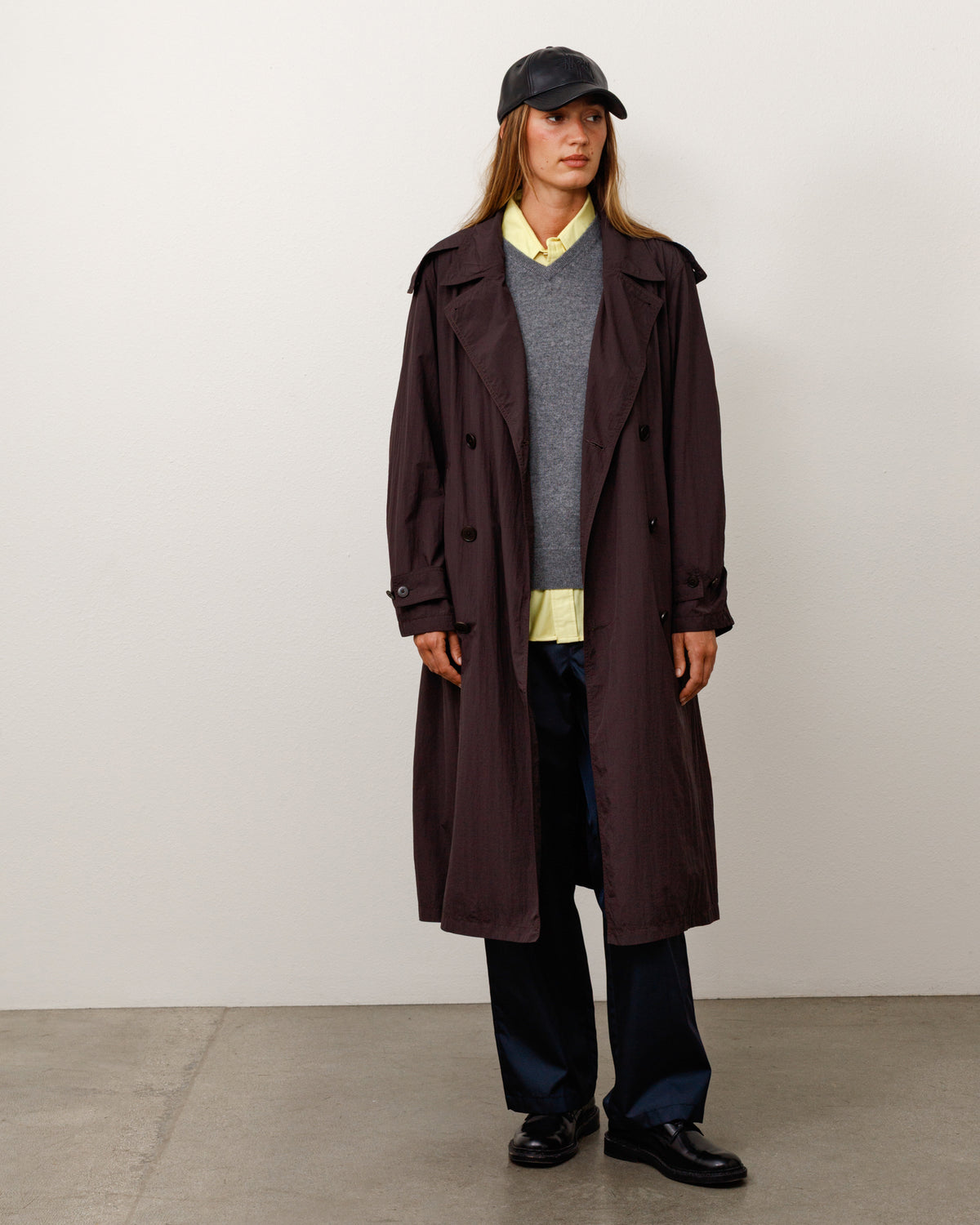 Db Trench Unisex Long Sleeve In Brown