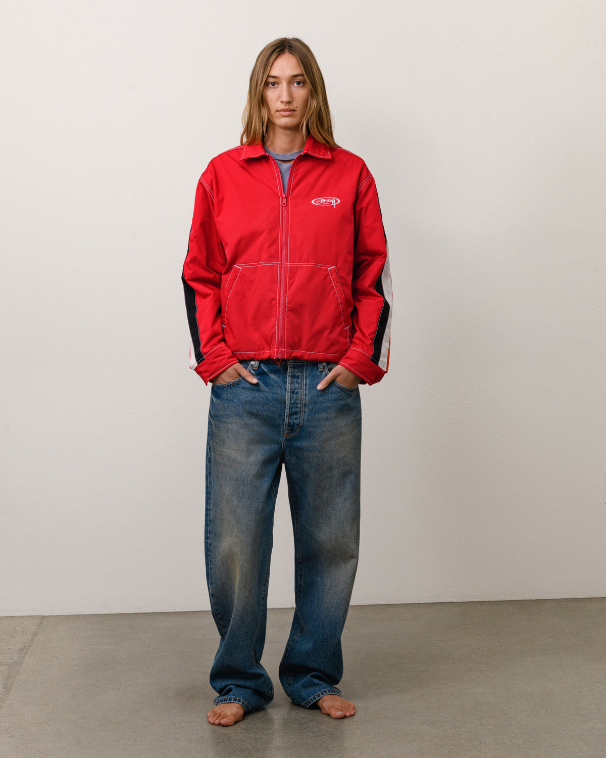 Offshore Jacket Unisex Long Sleeve In Red