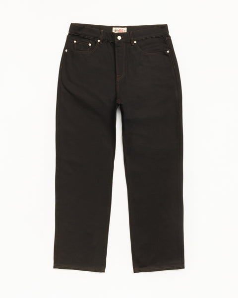 Big Ol' Jean 데님 유니섹스, 로우 블랙 컨트라스트 스티치 컬러