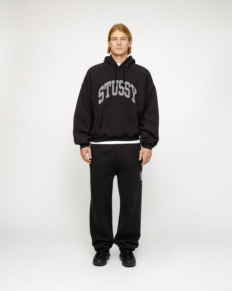 Stüssy Fleece Pant Sport Crackle Washed Black Sweats | hero:hover:collection:new-arrivals,pants,all,bottoms,sweats