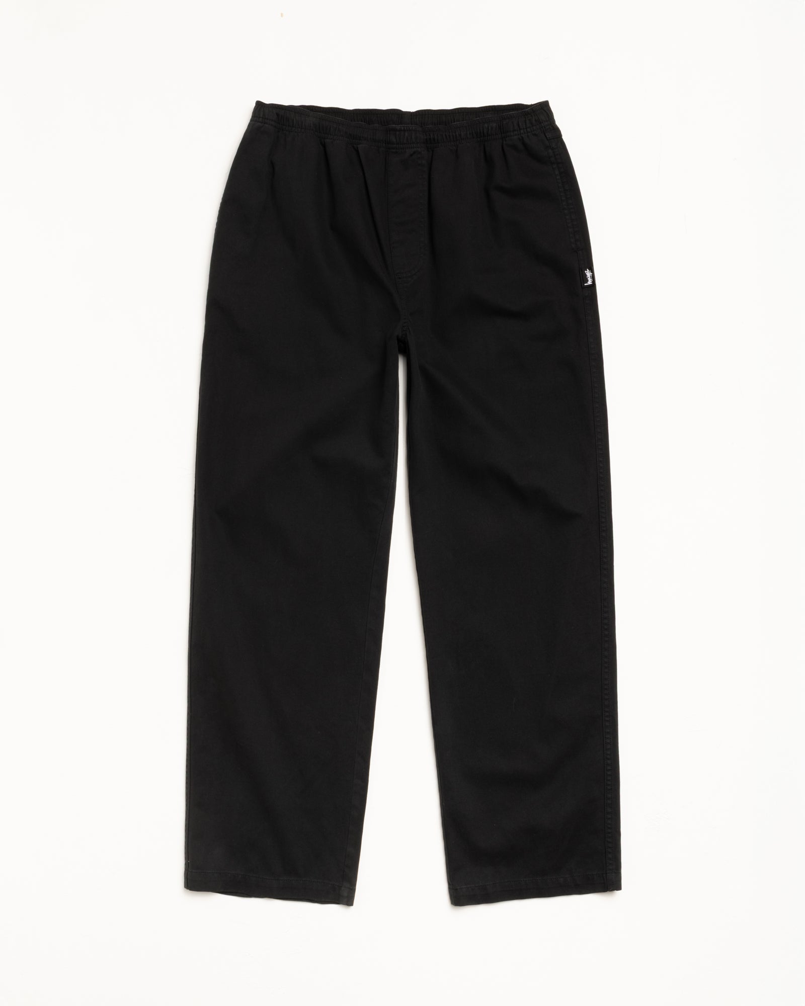 Beach Pant Cotton Twill Mens Pant in Black