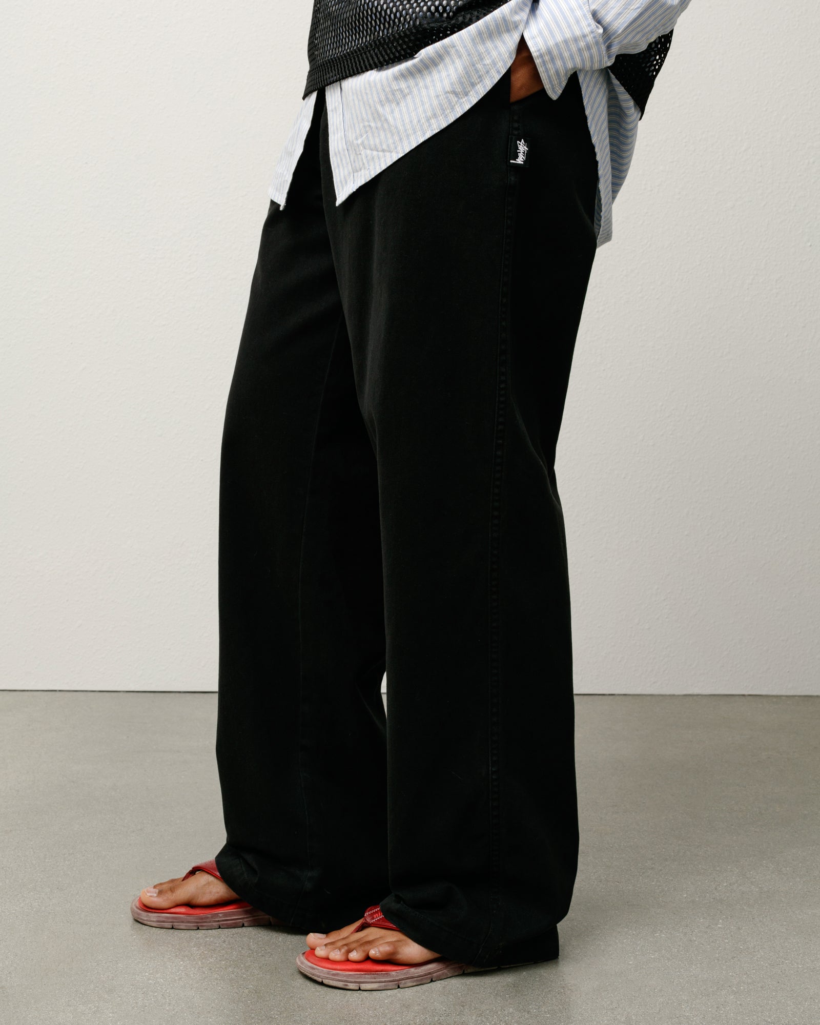 Beach Pant Cotton Twill – Black | Pants | Stüssy Korea