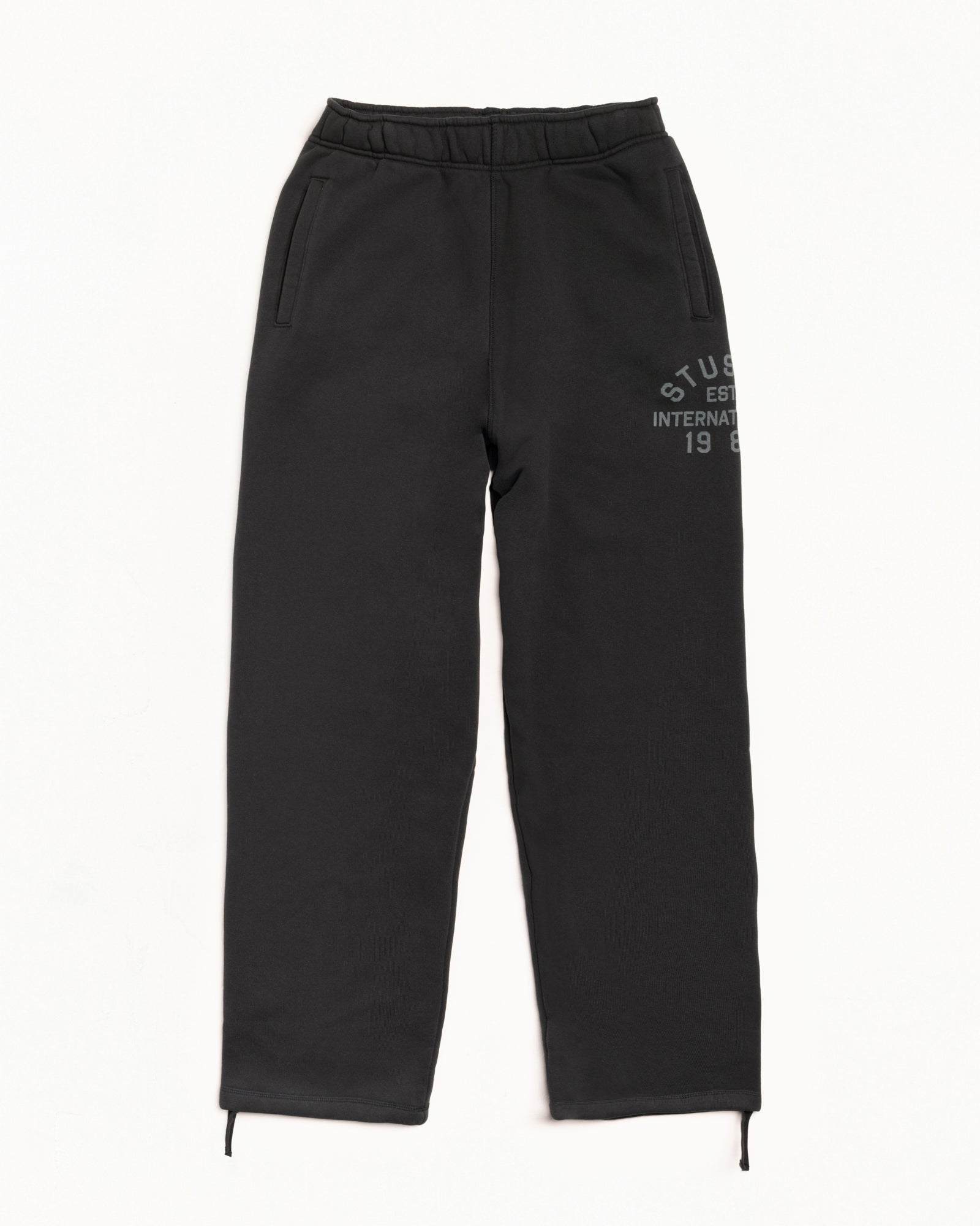 Stussy Est Fleece Pant Mens Regular In Black