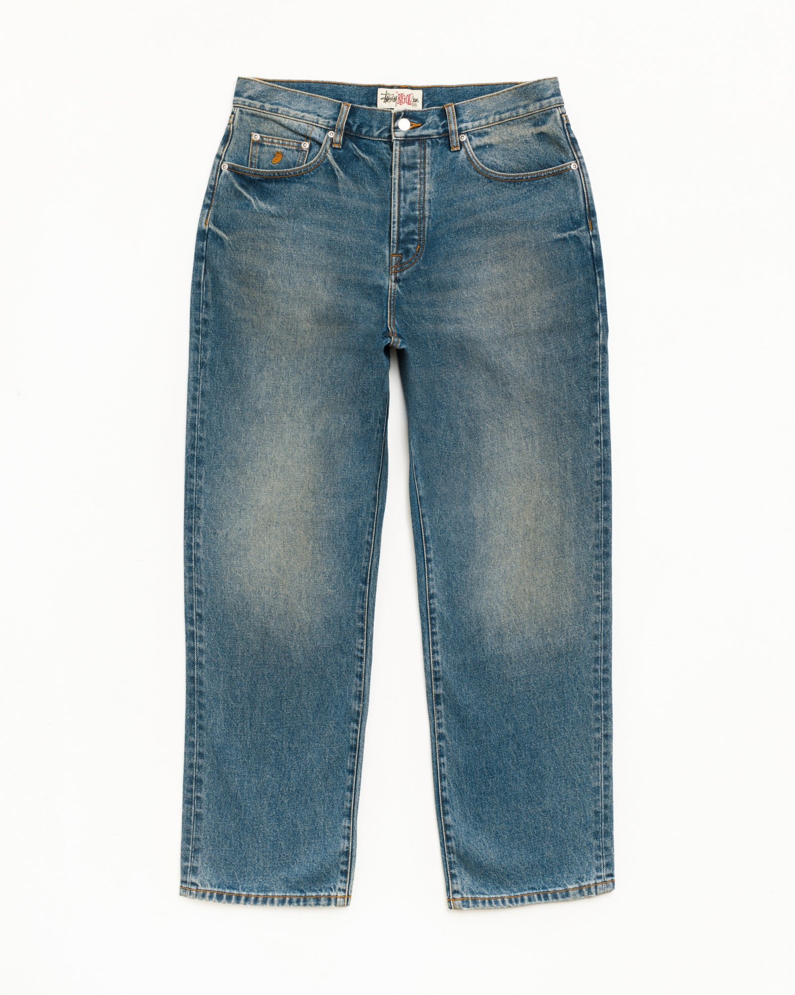 Big Ol' Jean Denim 유니섹스 진, 다크 워시 인디고