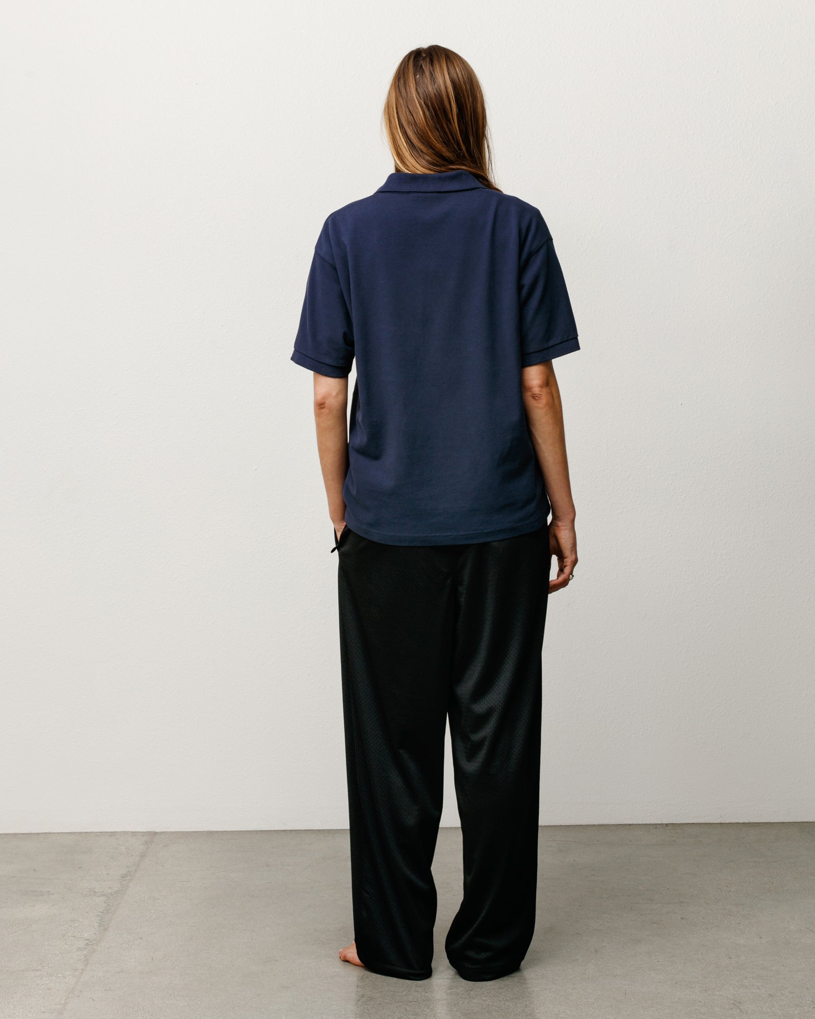 Mesh Track Pant Unisex Regular In Black