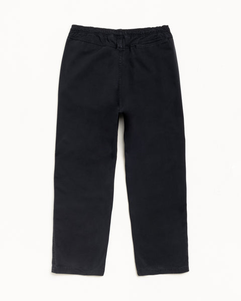 Beach Pant Cotton Twill Unisex In Black