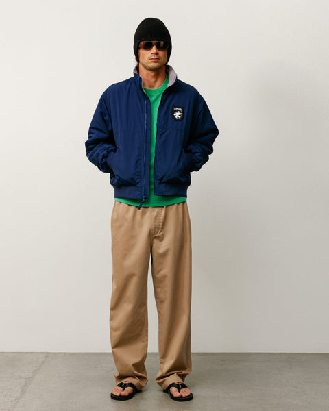Beach Pant Cotton Twill Mens Regular In Khaki