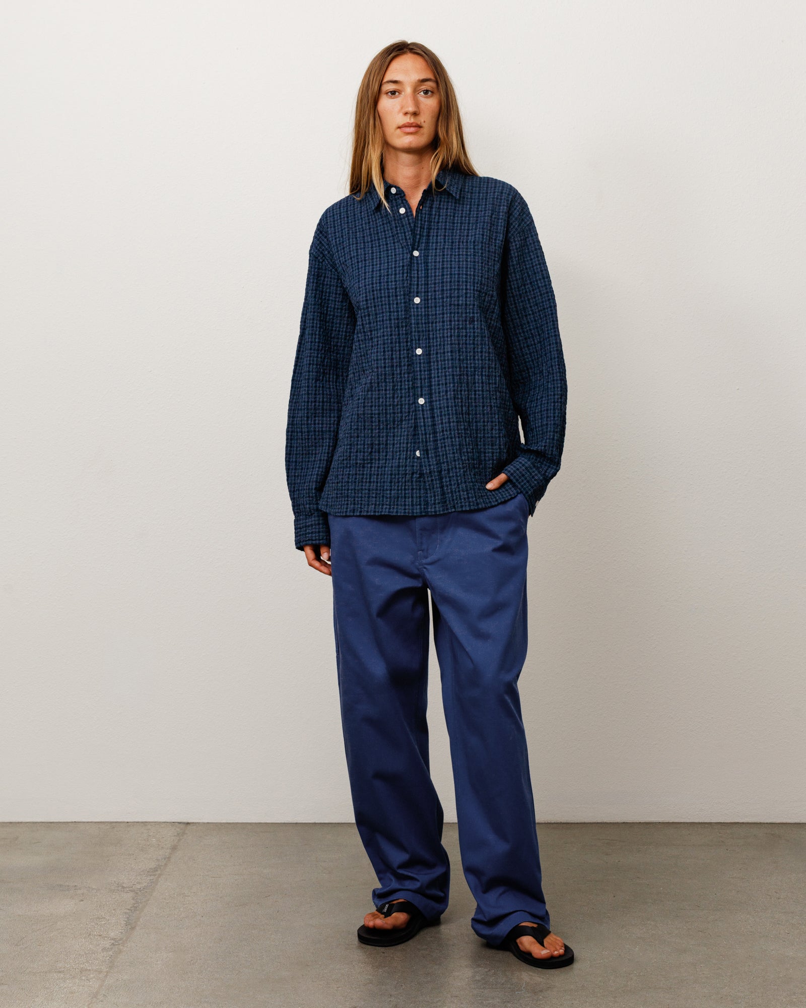 Uniform Pant Unisex Regular In Blue
