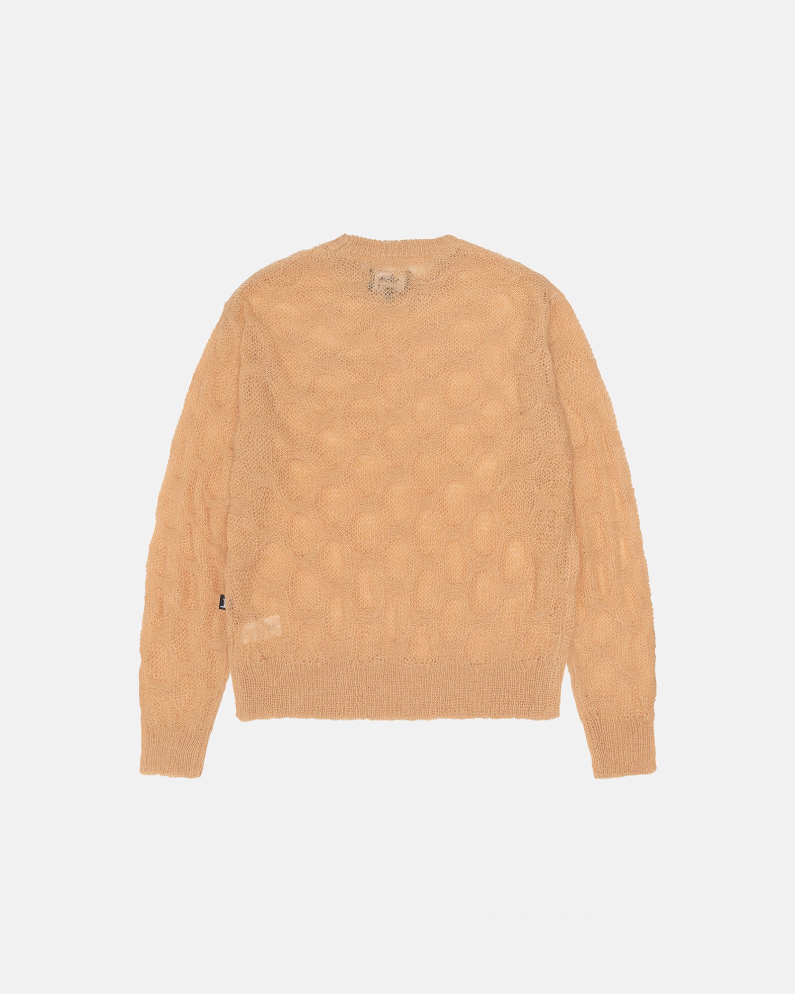 Stüssy Loose Knit Cross Cable Sweater Sand Knits