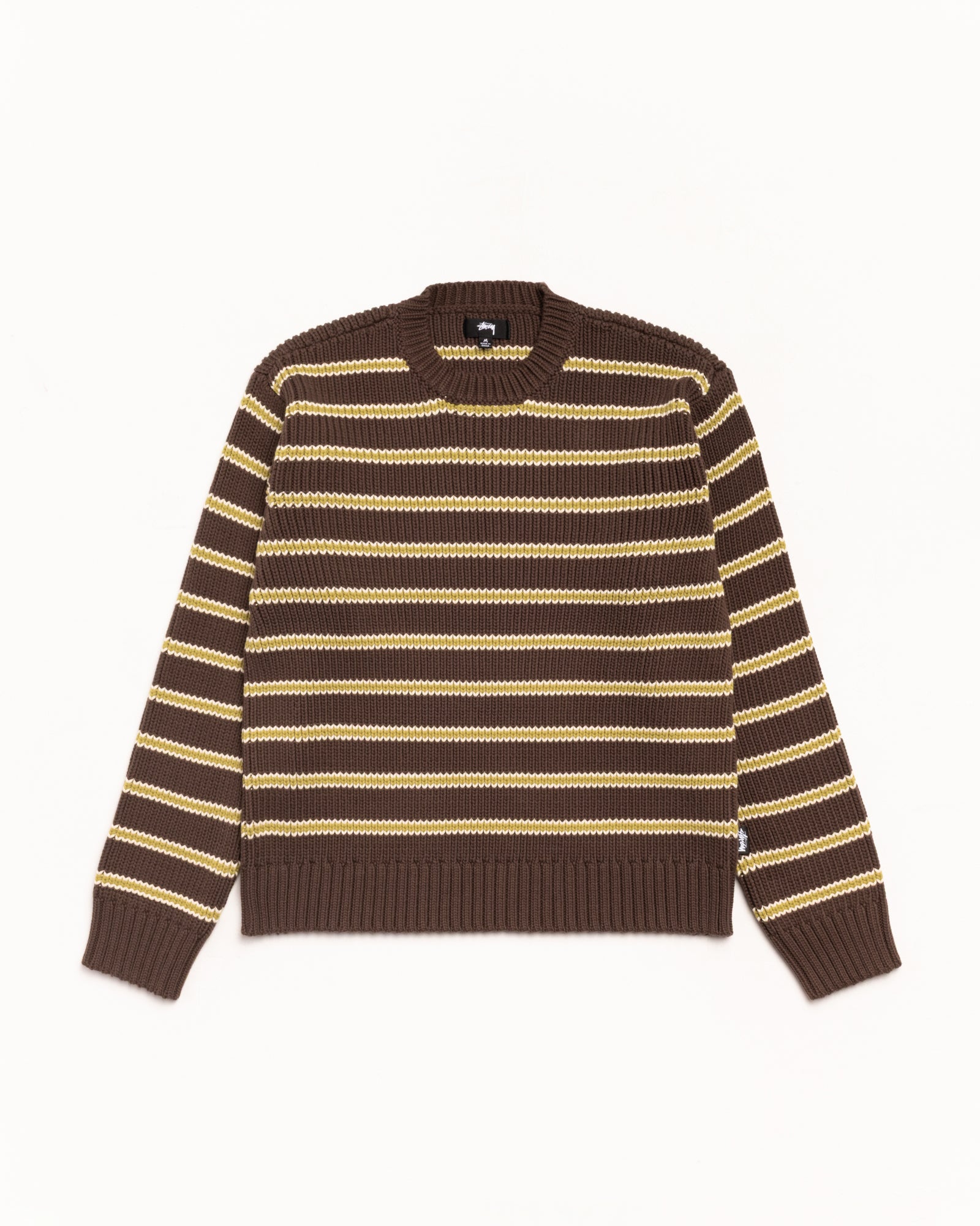 Stripe Knit Crew – Forest | Tops & Knits | Stüssy Korea