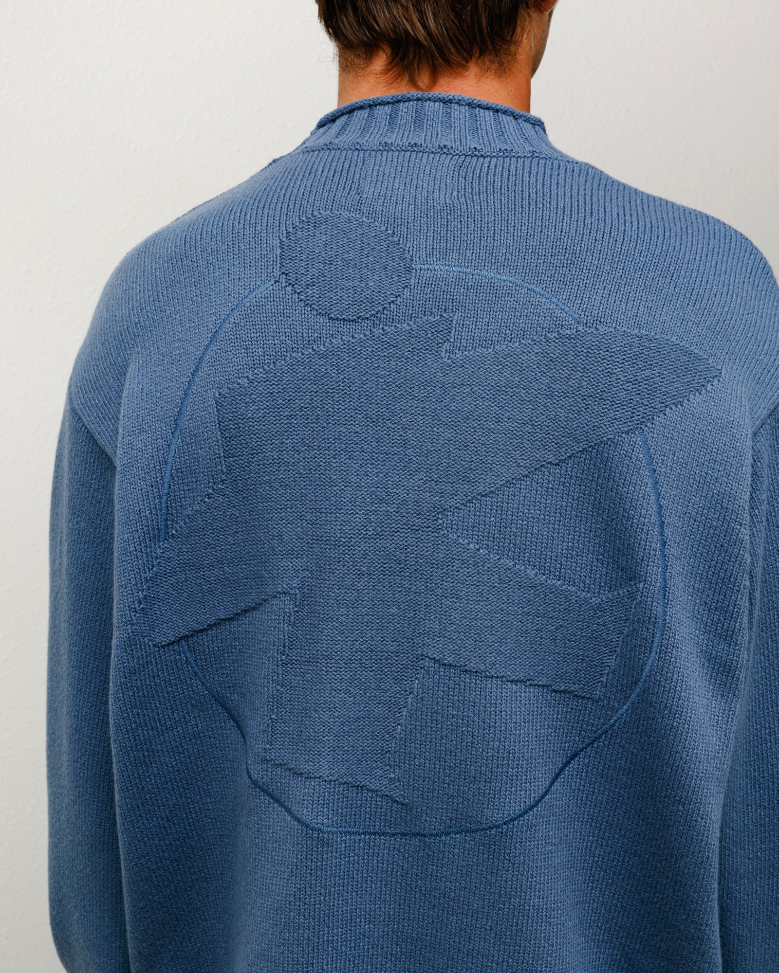Surfman Mock Sweater – Washed Blue | Sweaters & Knits | Stüssy Korea