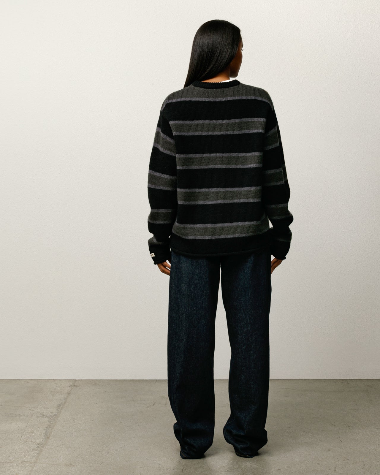 Striped Wool Sweater – Black | Tops & Knits | Stüssy Korea