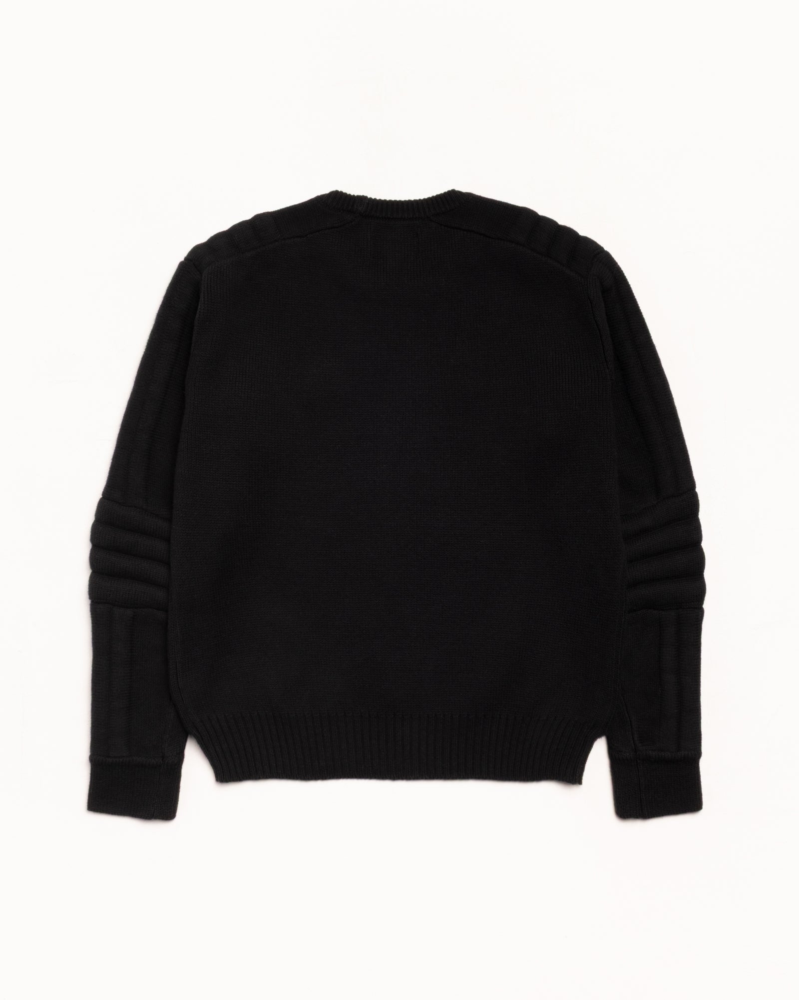 Moto Sweater Mens Long Sleeve In Black