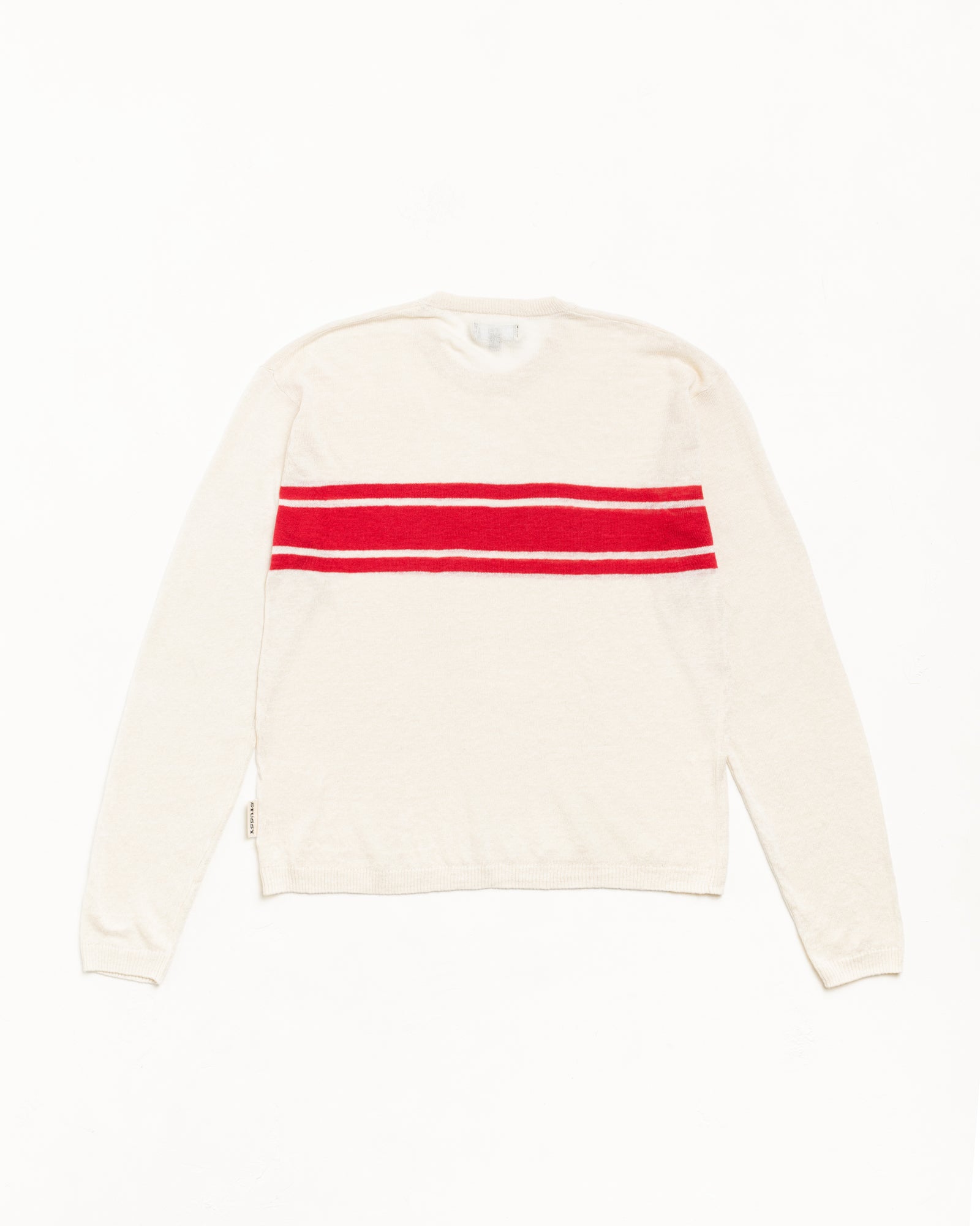 Striped Long Sleeve Sweater Unisex Long Sleeve In Bone