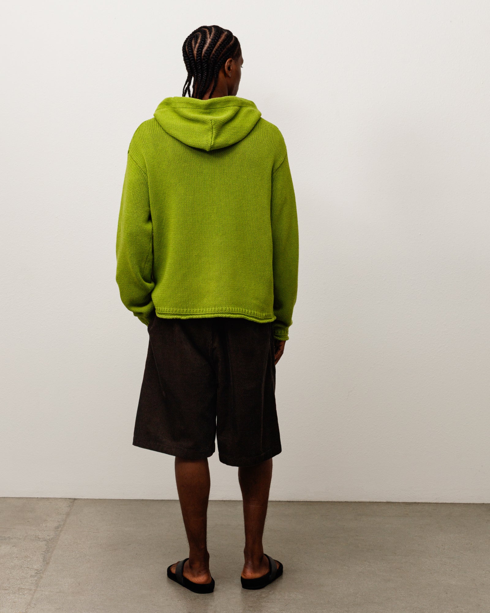 Beach Hooded Sweater Unisex Long Sleeve In Green