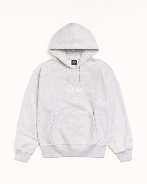 Stock Logo App. Hood Mens Long Sleeve In Ash Heather/white