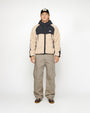 SHERPA PANELED HOODED JACKET