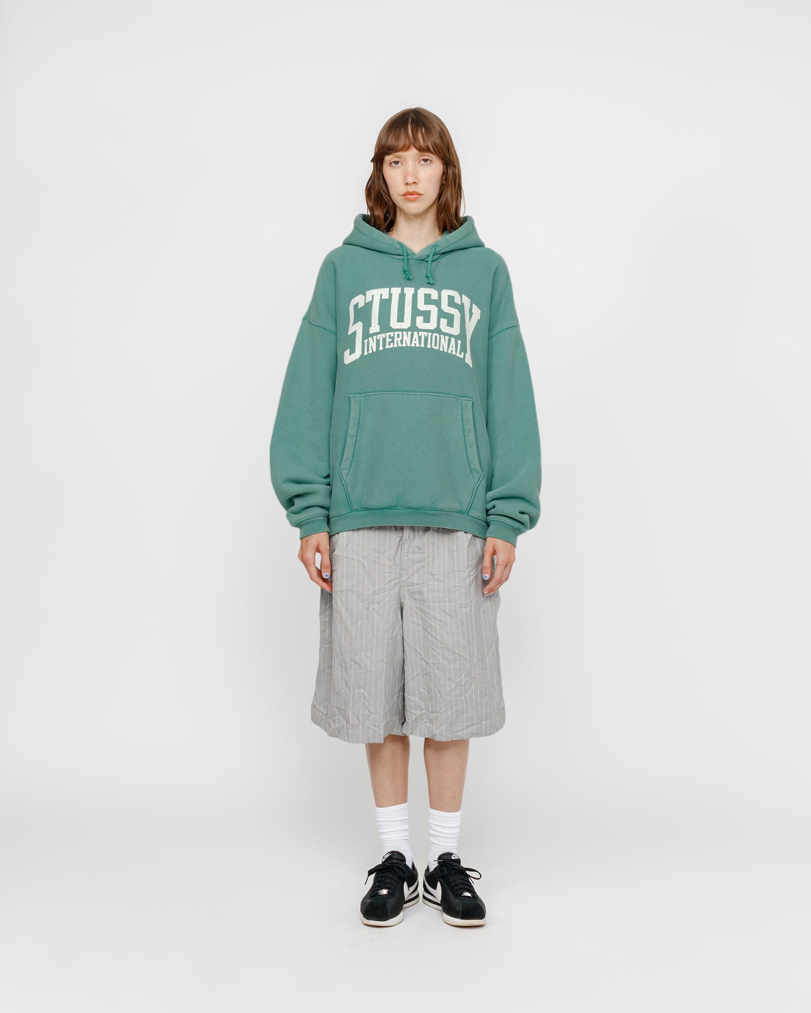 Stüssy Relaxed Hoodie International Teal Sweats