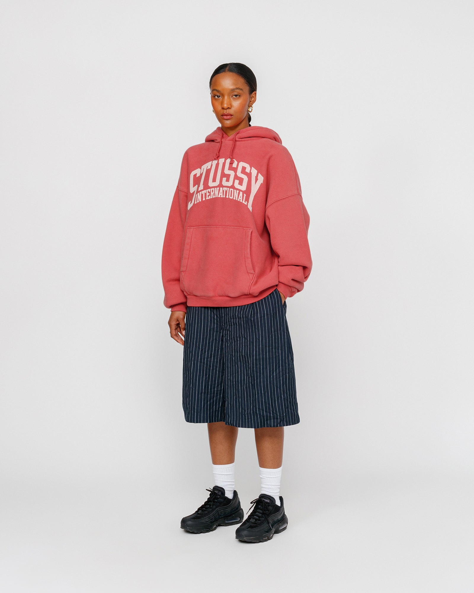 Stüssy Relaxed Hoodie International Washed Red Sweats