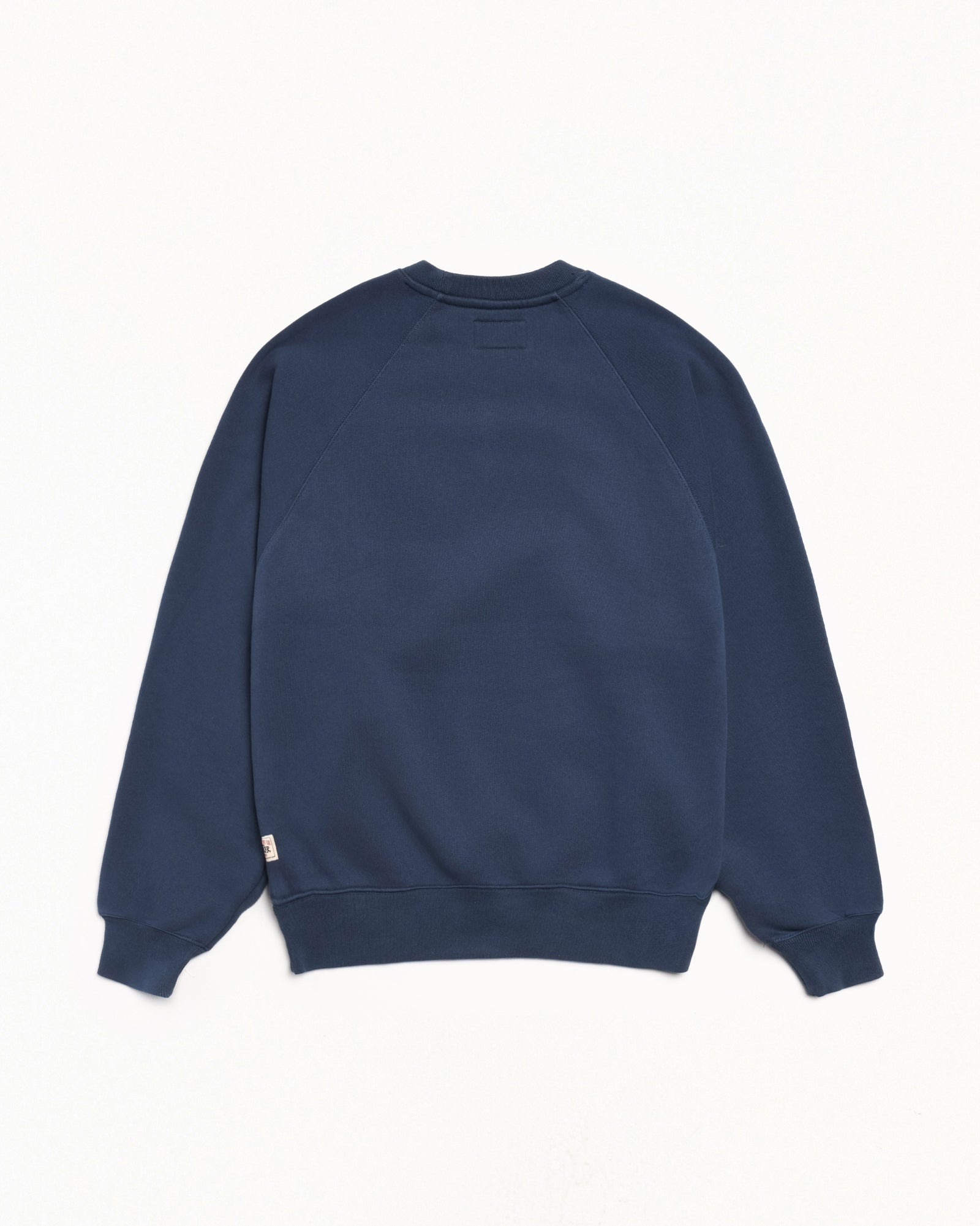 Fleece Raglan Crew Mens Long Sleeve In Navy