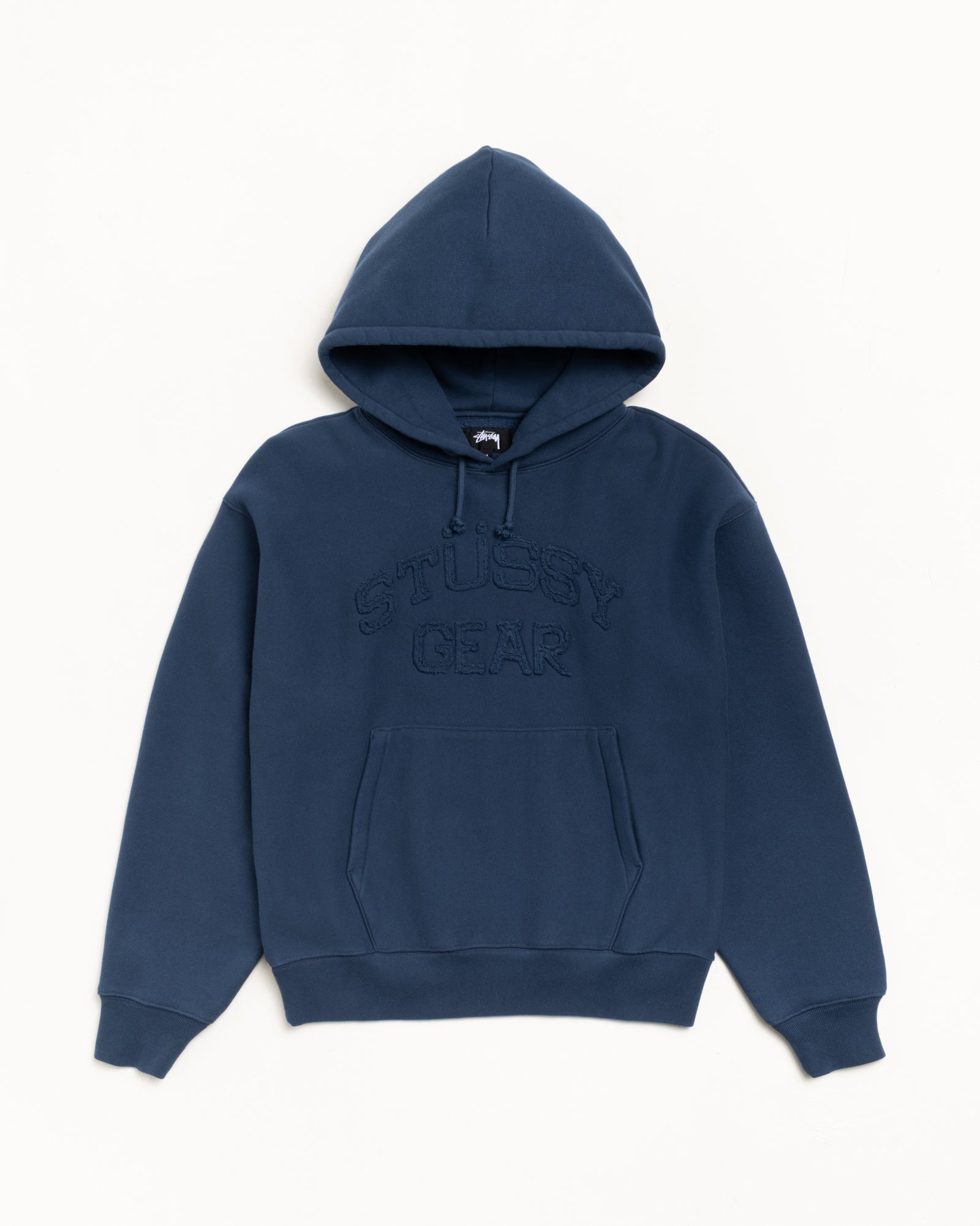 Gear Applique Hood Mens Long Sleeve In Navy