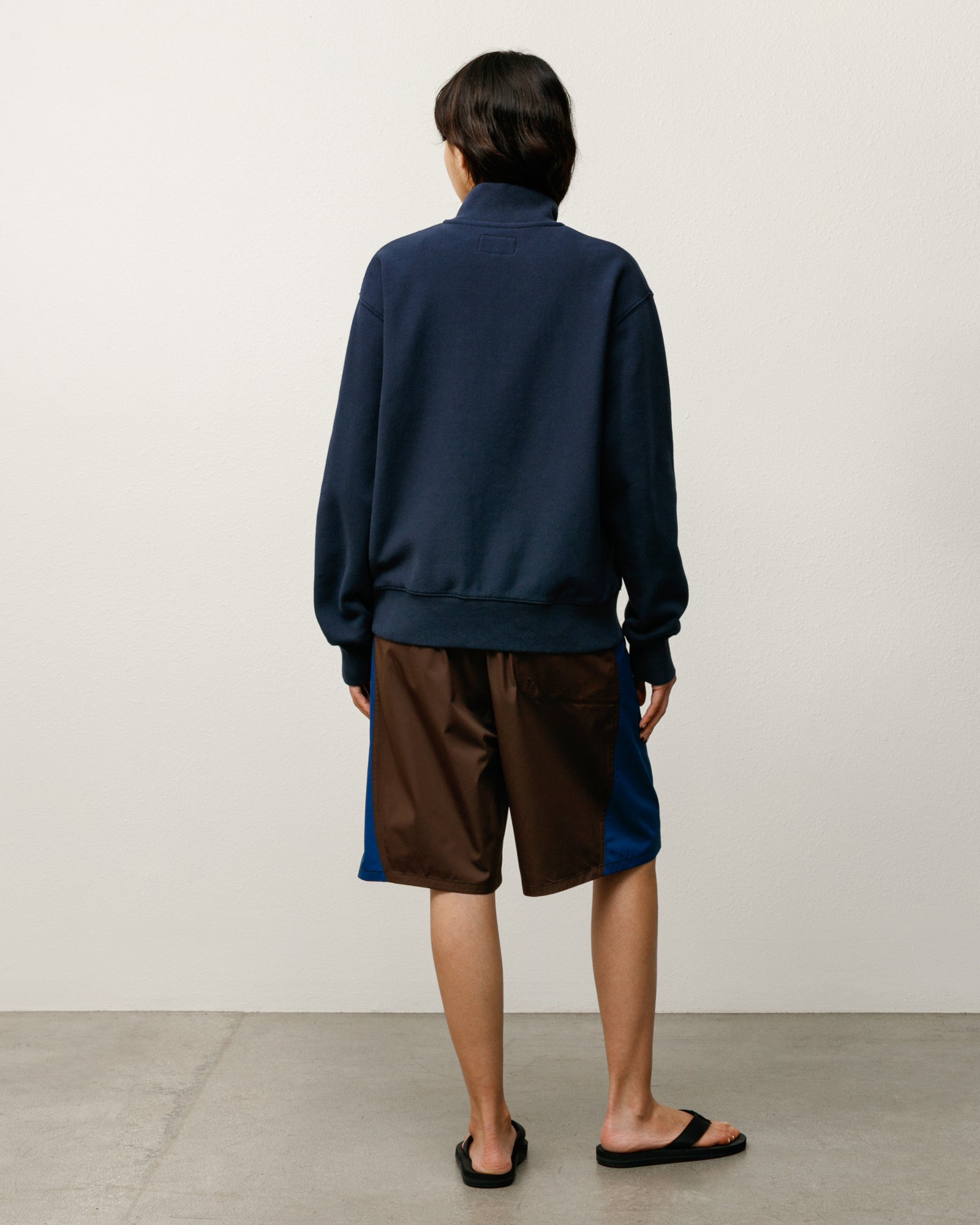 Fleece Track Jacket Mens Long Sleeve In Navy