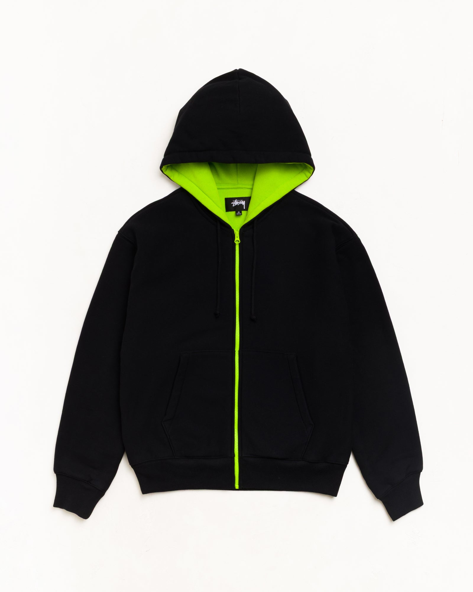 Double Faced Zip Hood Unisex Long Sleeve In Black | hero:main:collection:new-arrivals,shirts,tops-shirts,all,tees,outerwear,denim,knits,accessories,sunglasses,hoodies,sweats,mens-hoodies-sweatshirts,shorts,pants,bottoms,crew-sweats,zip-ups,swim,sweatpants,graphics,lazy-tees,swim,basic-9twenty,button-ups,shorts,cargos,denim-jeans,bottoms,bags,belts,wearables,gear,footwear,button-ups,basic-tops,jerseys,big-ol,classics,slim,jackets,all, | product-card-slider