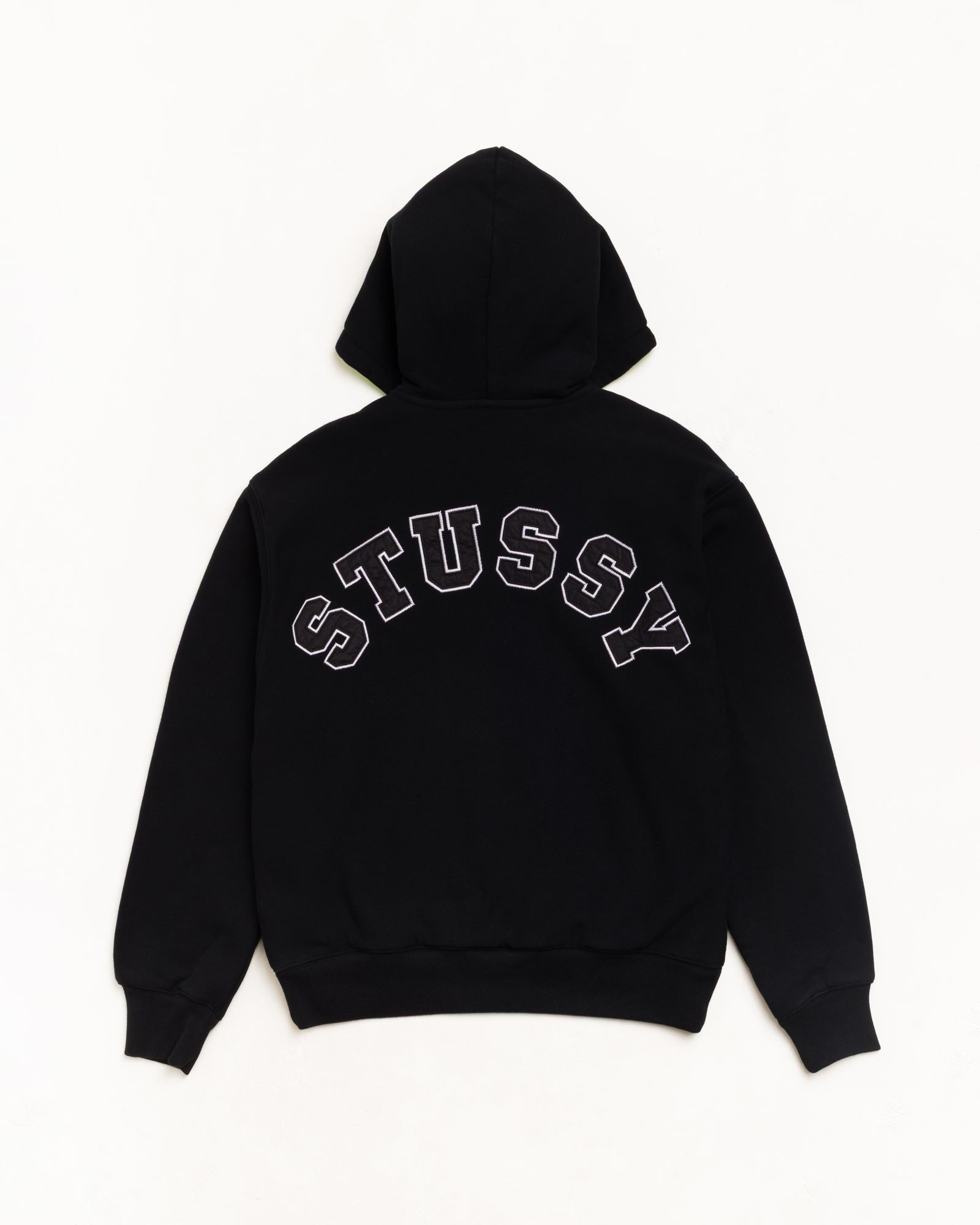 Double Faced Zip Hoodie - Black | Zip-up Fleece | Stüssy Korea
