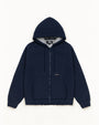 BONDED JERSEY ZIP HOODIE