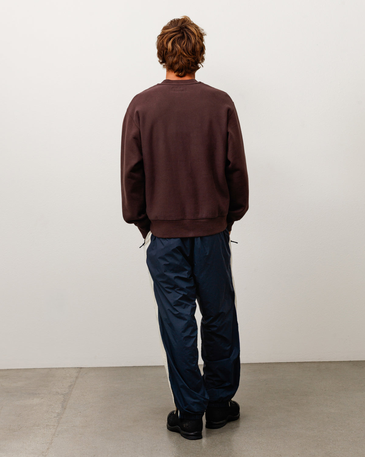 Sweats Crew Unisex Long Sleeve In Brown